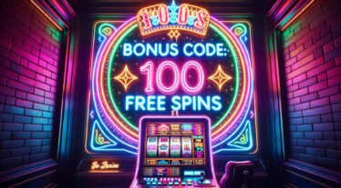 slots machine with 100 Free spins writing